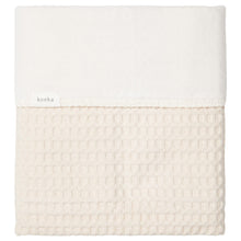 Koeka Crib blanket cotton fleece 75x100cm waffle | Natural