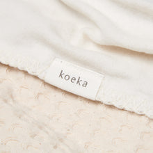 Koeka Crib blanket cotton fleece 75x100cm waffle | Natural