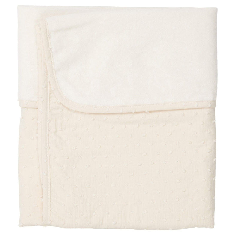 Koeka Crib blanket Cotton Fleece 75x100cm Napa | Warm white