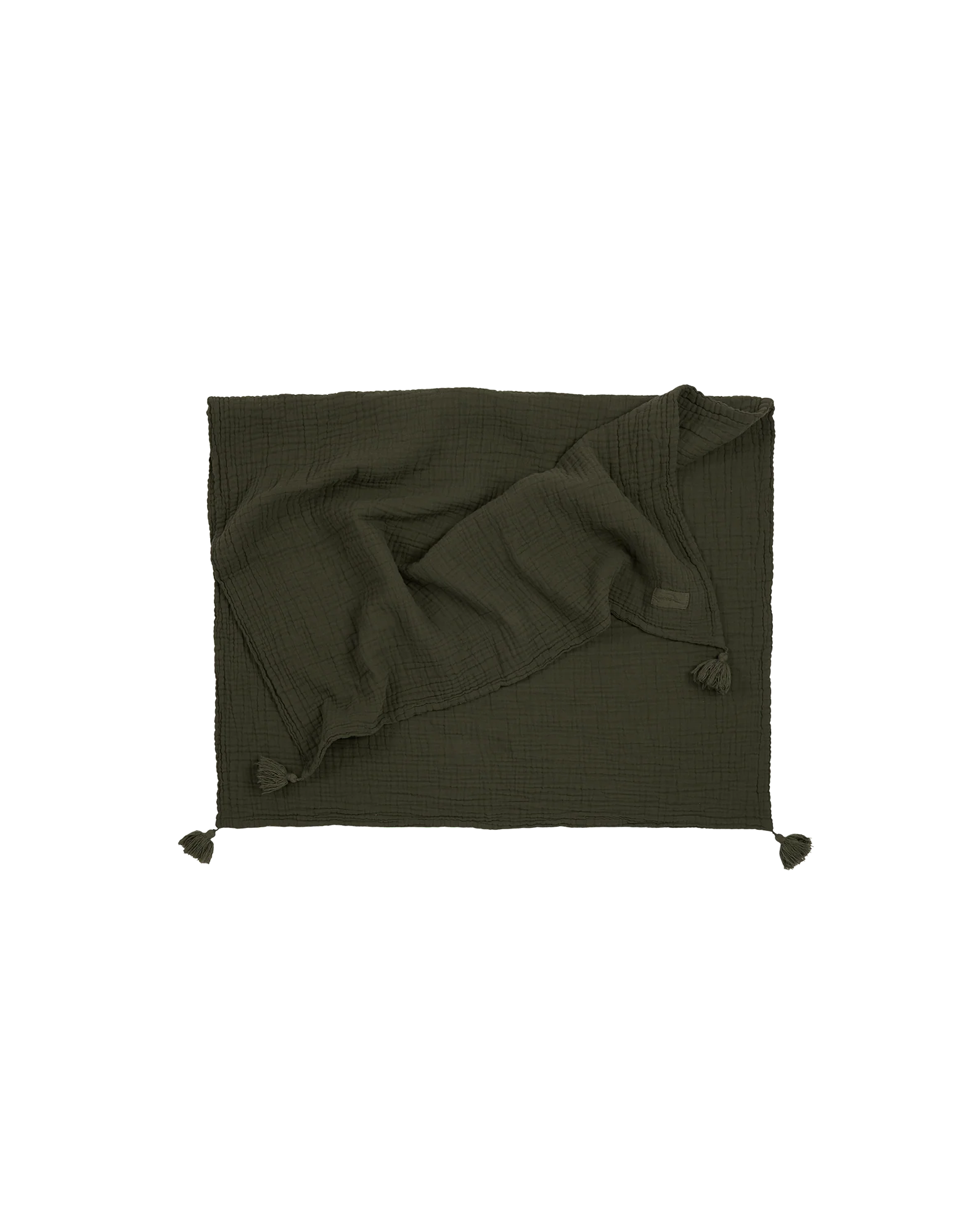 Nobodinoz Blanket 100x65cm Wabi-Sabi Muslin Blanket | Vetiver