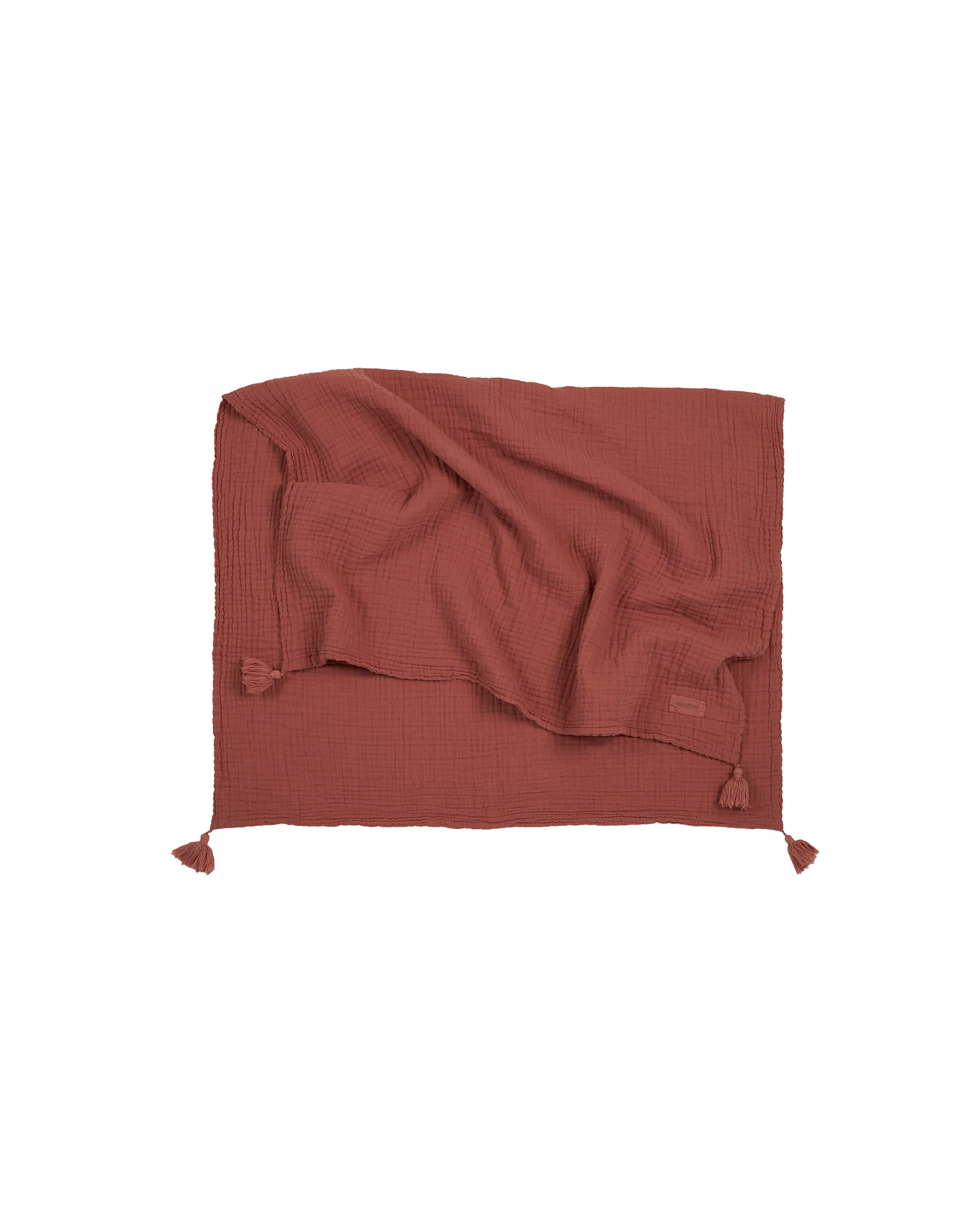 Nobodinoz Blanket 100x65cm Wabi-Sabi Muslin Blanket | Rosewood