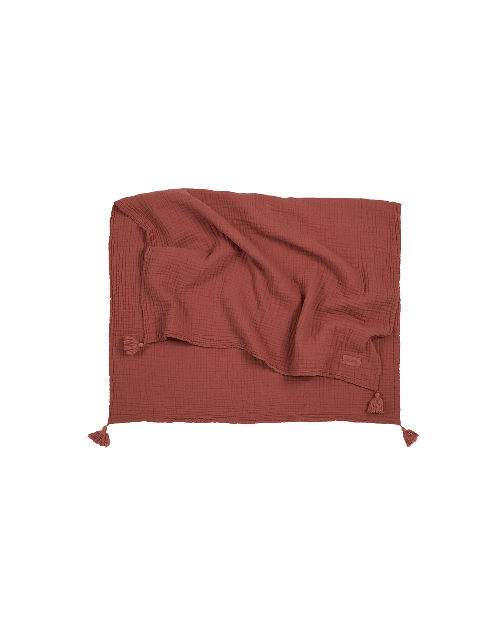 Nobodinoz Blanket 100x65cm Wabi-Sabi Muslin Blanket | Rosewood