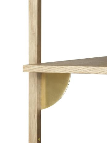 Ferm Living Sector Shelf Oak-Brass