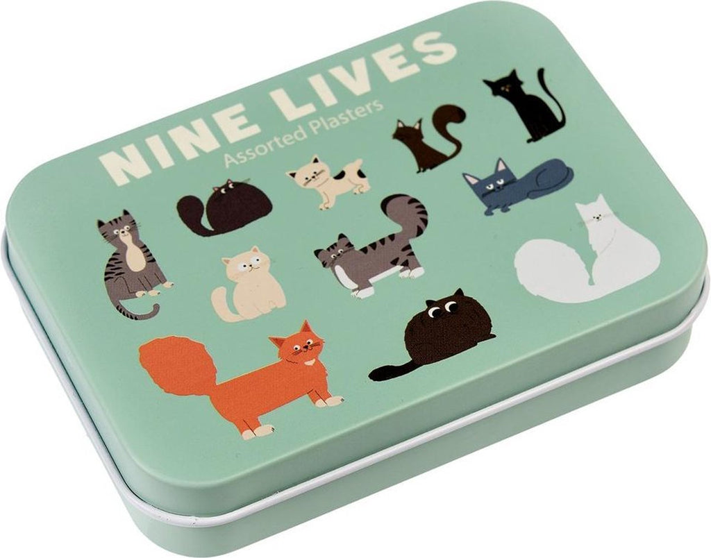 Metal box with cute plasters Cats