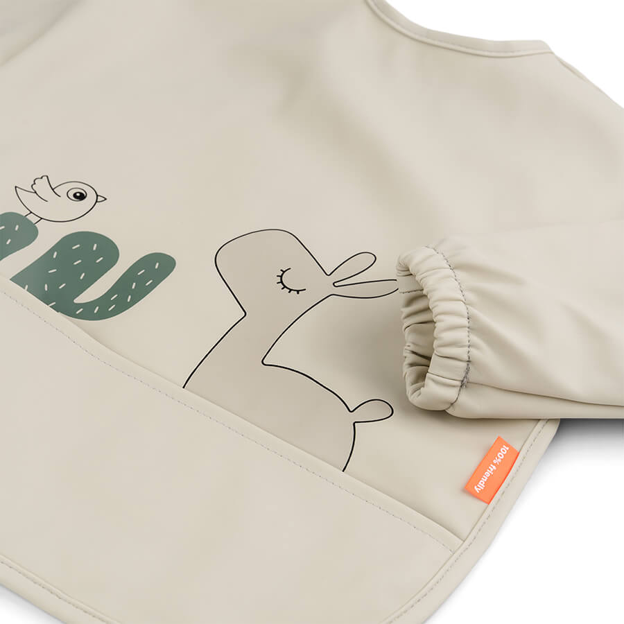 Done by Deer Waterproof bib With sleeves Lalee Sand