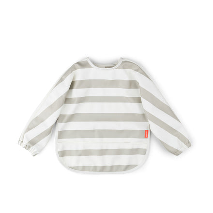 Done by Deer Waterproof bib with sleeves | Stripes Sand