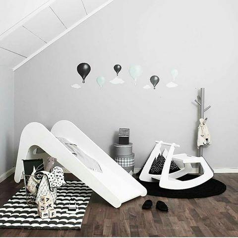 Jupiduu Glijbaan wit hout 145x43x68cm - DE GELE FLAMINGO - 8