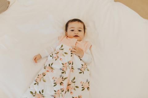 Little Unicorn Hydrophilic sleeping bag Small 0-6 months | Watercolor Roses