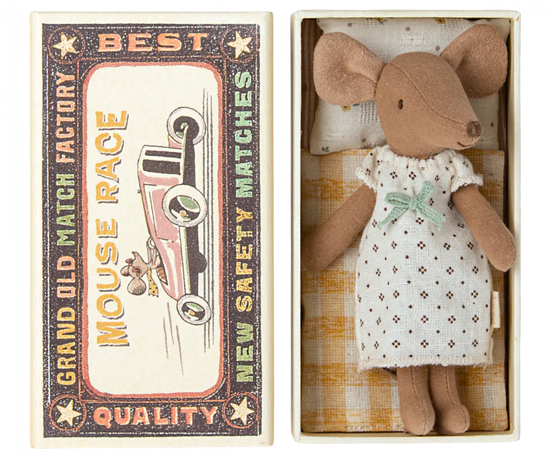 Maileg Mouse Big Sister in Matchbox