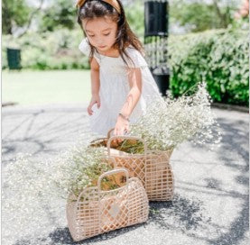 Sunjellies Retro Basket Small | Latte