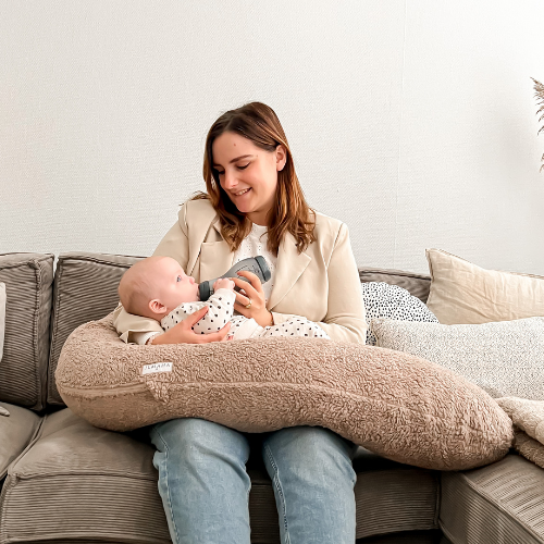 Ilmaha nursing pillow | Teddy taupe