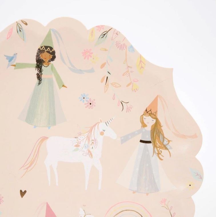 Meri Meri Set 8 Cardboard Plates | Magical Princess