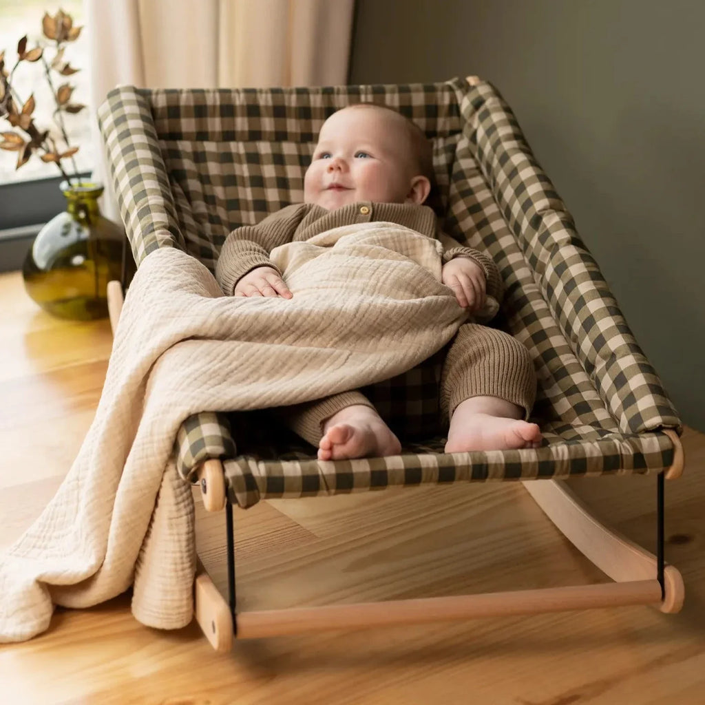 Nobodinoz Blanket 100x65cm Wabi-Sabi Muslin Blanket | Ginger