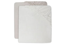 Jollein fitted sheet Jersey 60x120cm | Ivory/Nougat 2-Pack