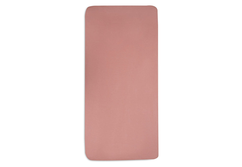 Jollein fitted sheet Jersey 60x120cm | Pale Pink/Rosewood 2-Pack