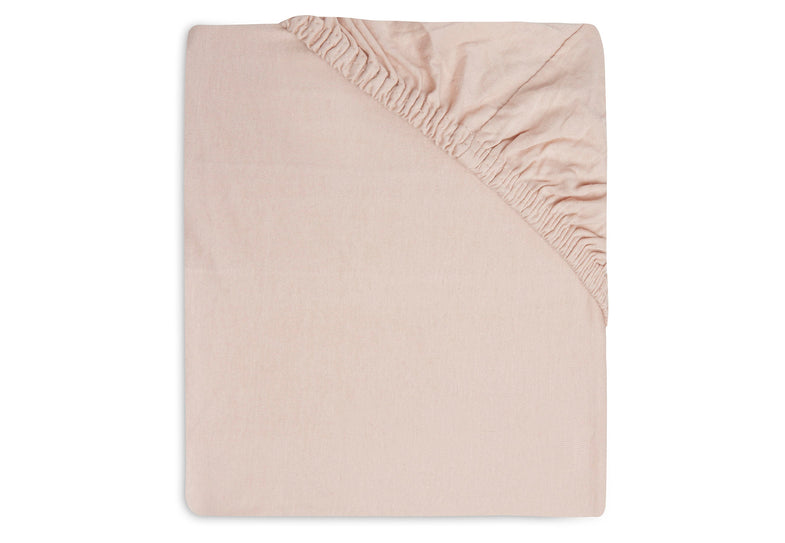 Jollein fitted sheet Jersey 60x120cm | Pale Pink/Rosewood 2-Pack