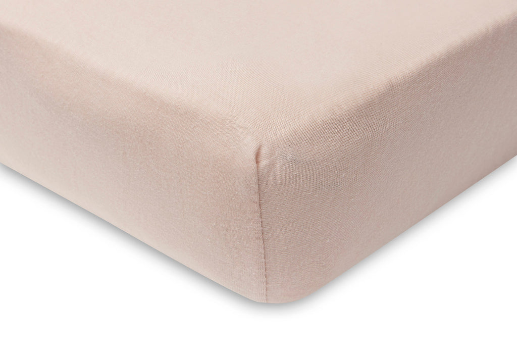 Jollein fitted sheet Jersey 60x120cm | Pale Pink/Rosewood 2-Pack