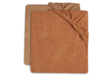 Jollein wash cushion cover 50x70cm | Caramel/Biscuit 2-Pack