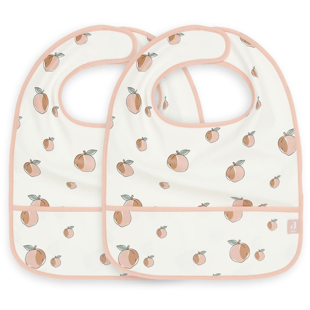 Jollein bib waterproof set 2 pieces | Peach