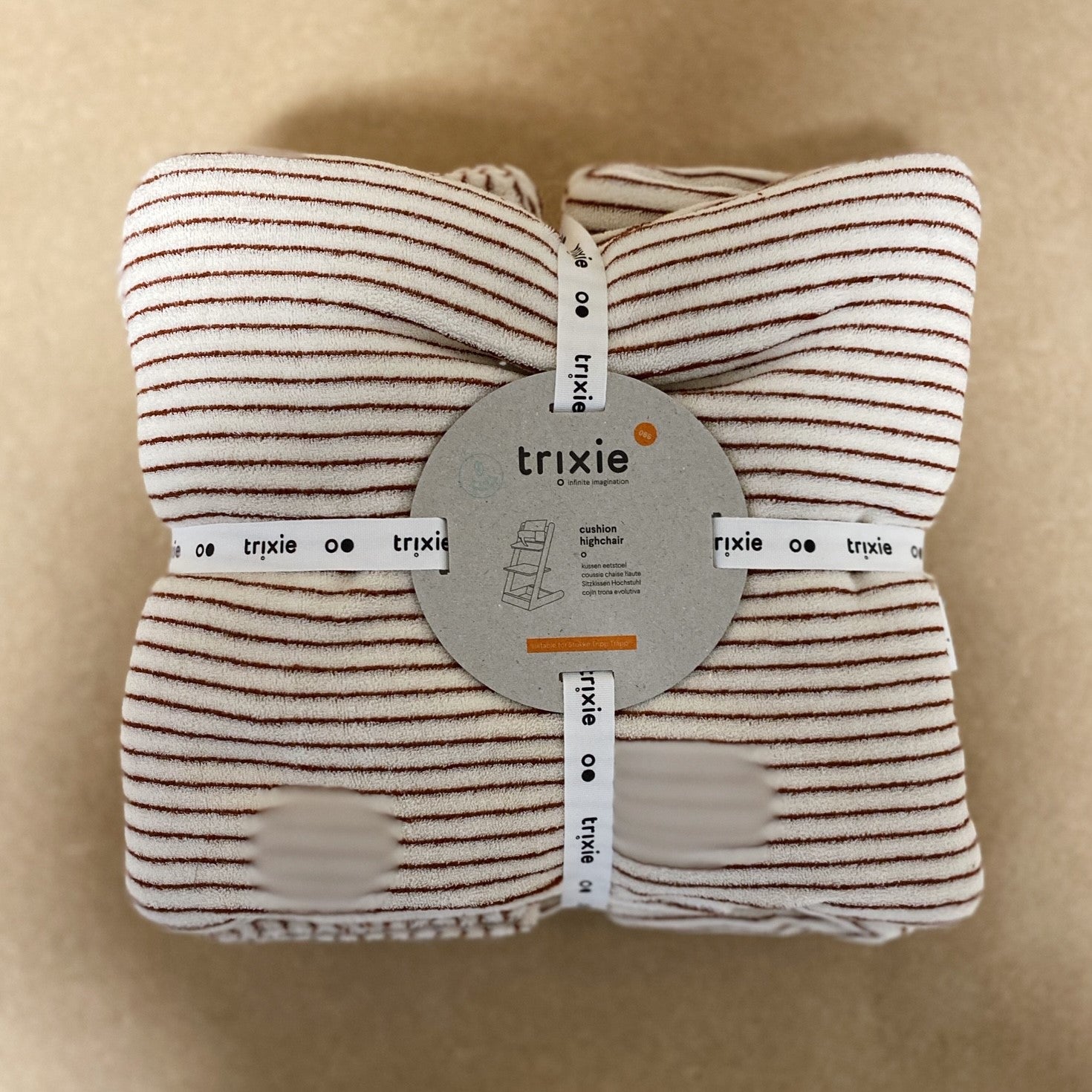 Les Rêves d'Anaïs Tripp Trapp Pillow | Stripes Rust