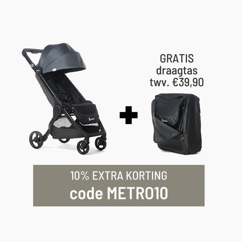 Metro + Compact City Stroller Slate Grey + Free Backpack