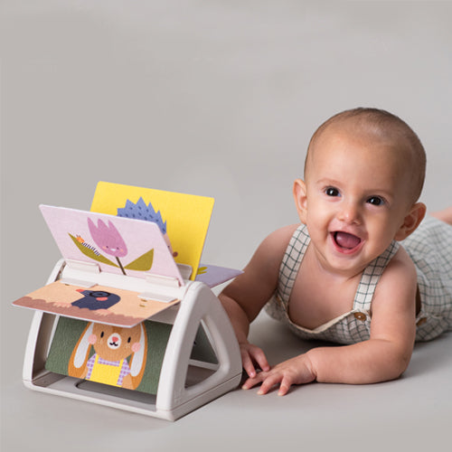 Taf Toys Tummy Time Spinning Book Baby Booklet