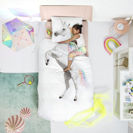 SNURK dekbedset 140 x 200/220cm Unicorn