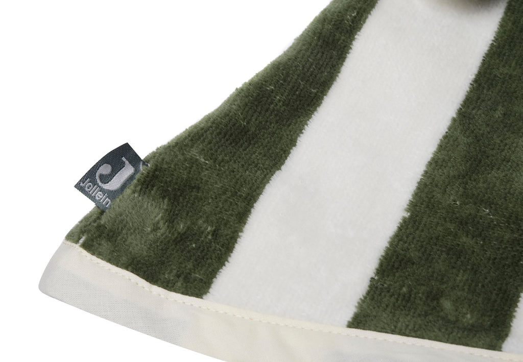 Jollein Terry Wash Cloths with ears | Stripe Terry Leaf Green