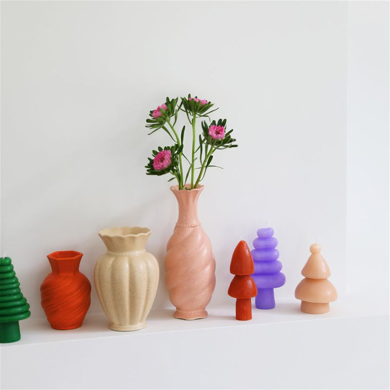 &Klevering vase 22x9.5cm | Tudor Pink