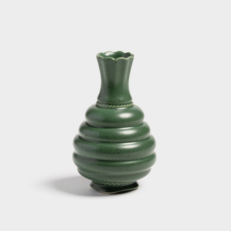 &Klevering vase 15x9.5cm | Tudor Green
