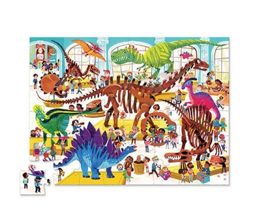 Crocodile Creek Puzzle 48 Pieces - Day at the Museum Dinosaur