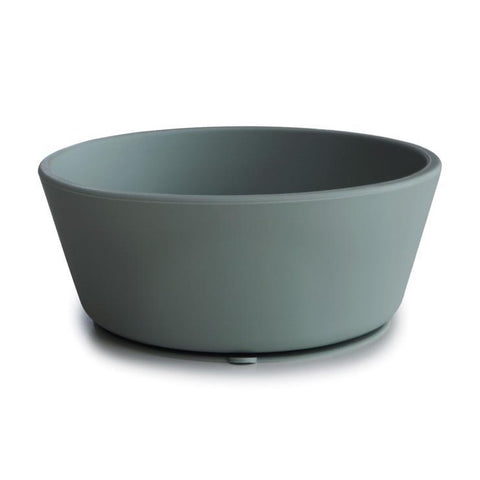 Mushie Silicone Bowl Rounded With Suction Cup | Dried Thyme