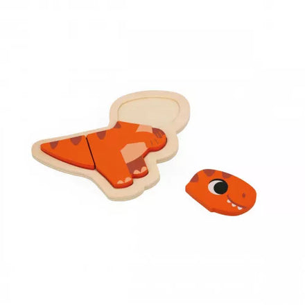 Janod Wooden insert puzzle 4 pieces | Dino