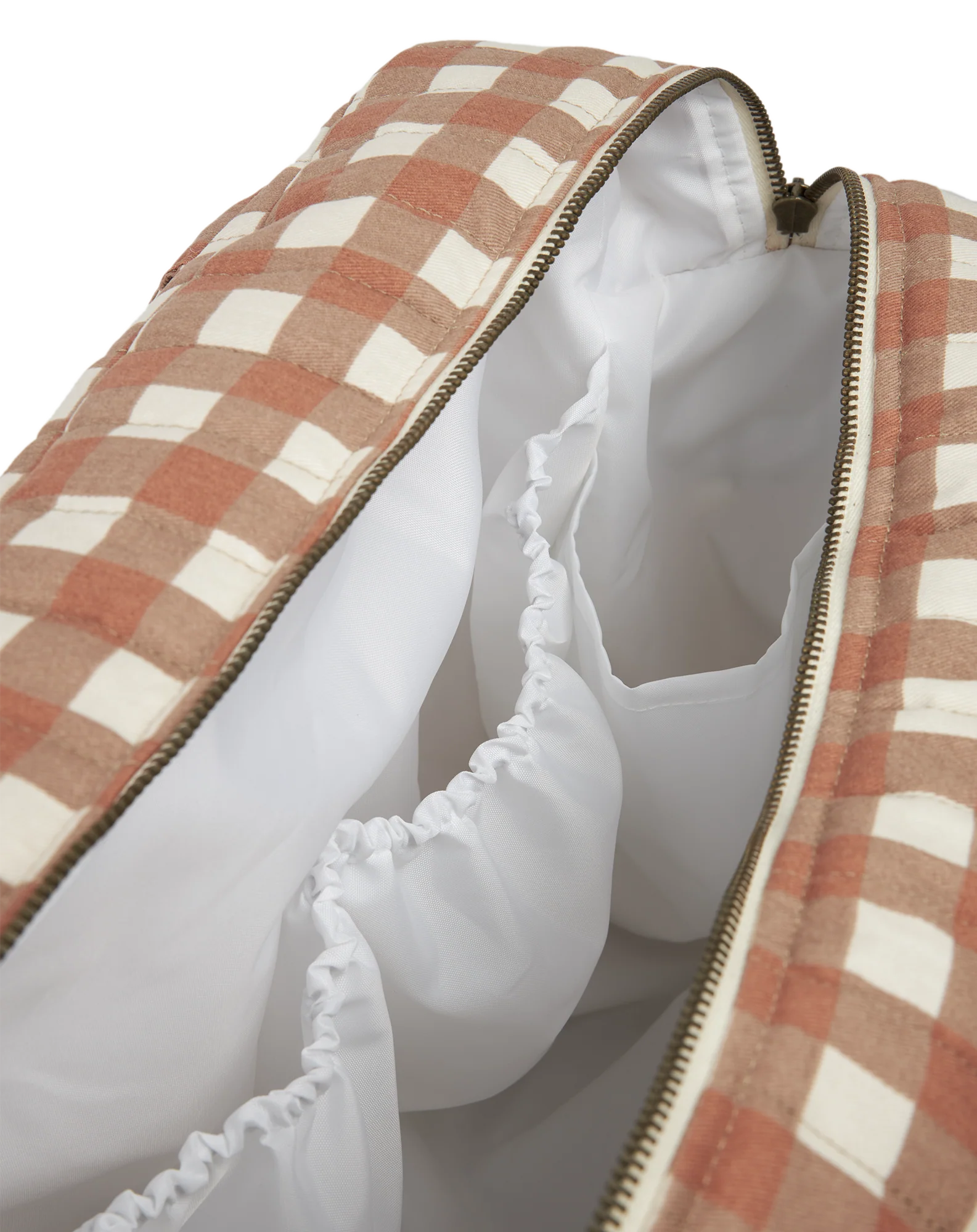 Nobodinoz Waterproof Buggy Organizer | Terracotta checks