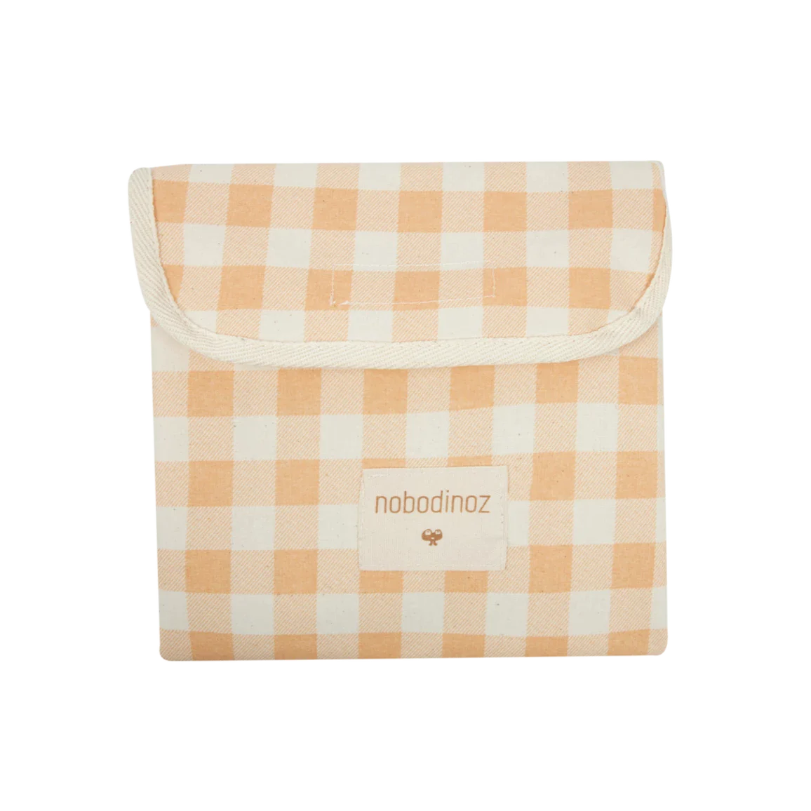 Nobodinoz Sunshine Snack & Lunch bag 19x19cm | Melon Vichy