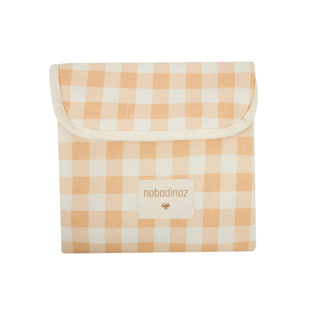 Nobodinoz Sunshine Snack & Lunch bag 19x19cm | Melon Vichy