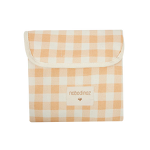 Nobodinoz Sunshine Snack & Lunch bag 19x19cm | Melon Vichy