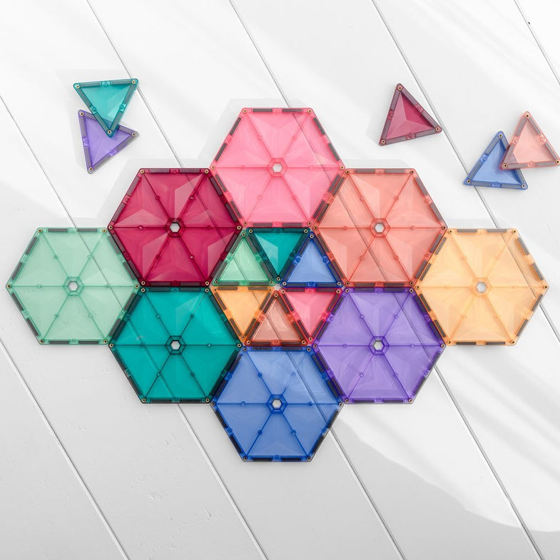 Connetix Tiles Pastel Geometry Pack EU 40 Pieces