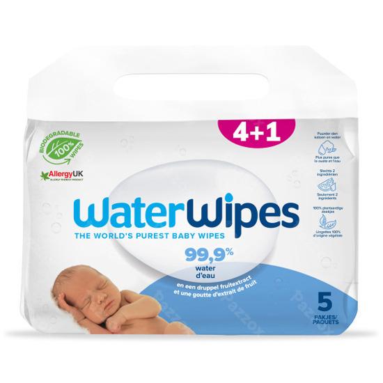 WaterWipes Bio Wet Wipes | Benefit pack 5 x 60pcs (300pcs)