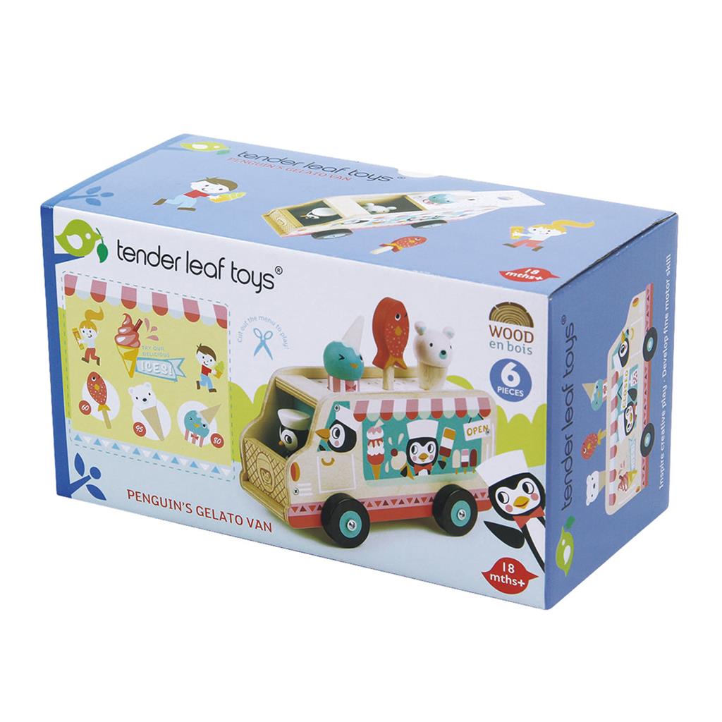 Tender Leaf Toys Pinguin's ice cream cart