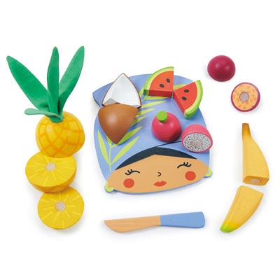 Tender Leaf Toys Cutting Board Tropical Fruit