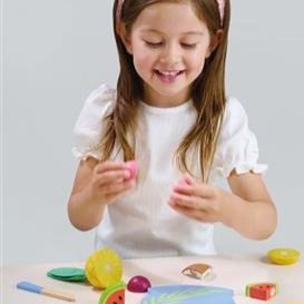 Tender Leaf Toys Cutting Board Tropical Fruit