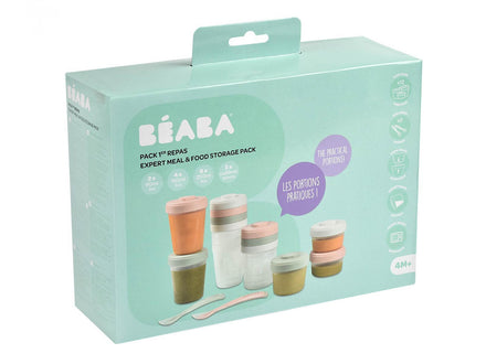 Béaba Storage Boxes Food clip 14 pieces eucalyptus