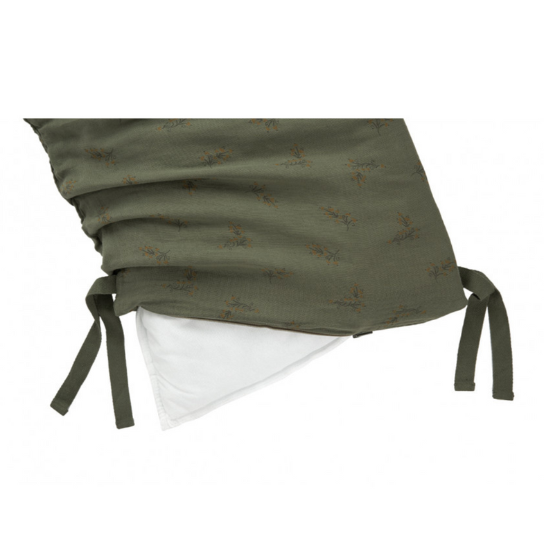 Nobodinoz Zipped Cot Bed Bumper Wabi Sabi | Flore Vetiver