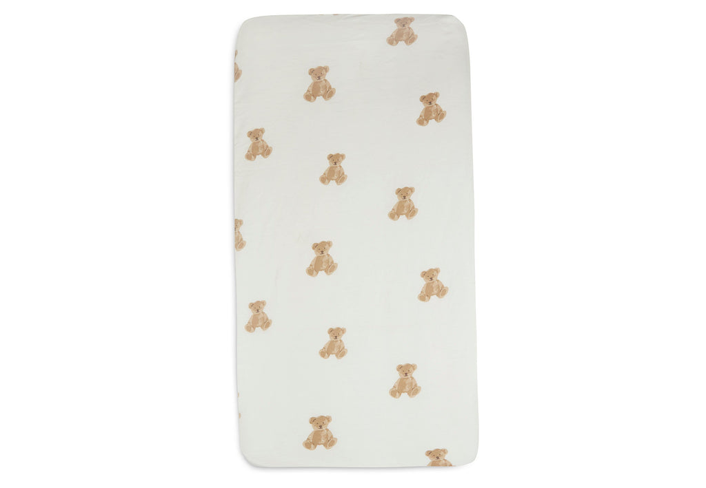 Jollein fitted sheet Jersey Crib 40/50x80/90cm | Teddy Bear