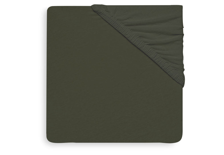 Jollein fitted sheet Jersey 60x120cm | Leaf Green 2-Pack