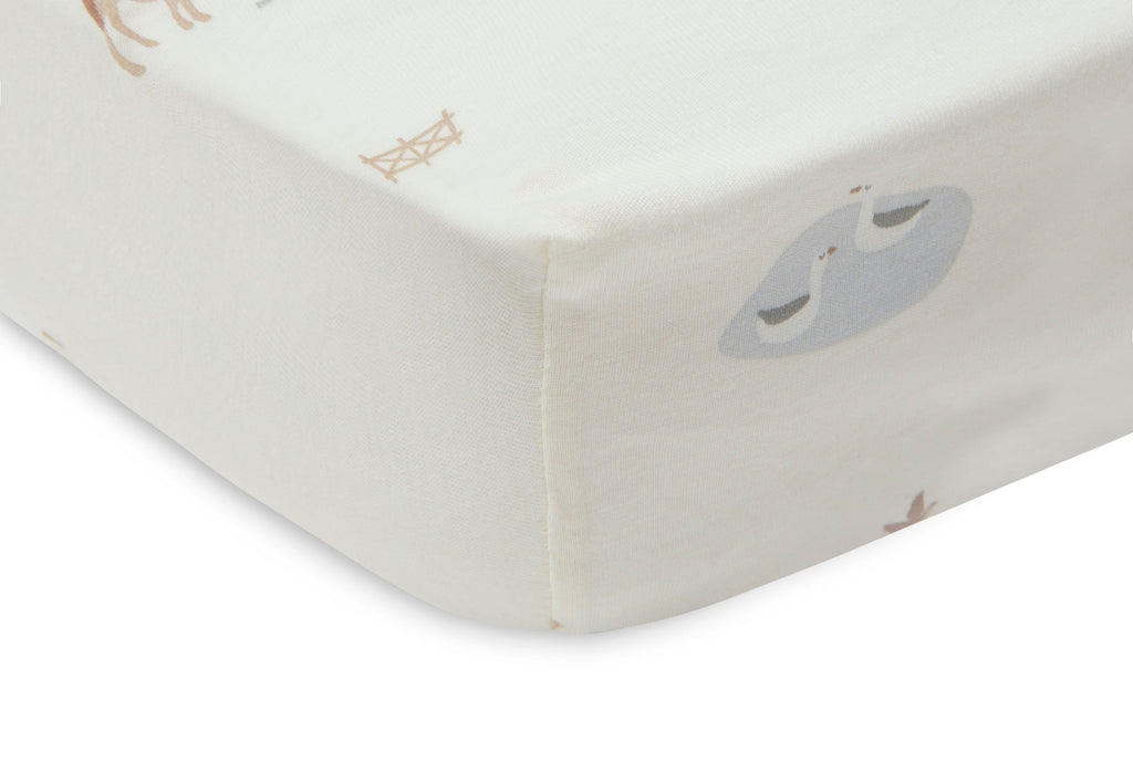 Jollein fitted sheet Jersey 60x120cm | Farm