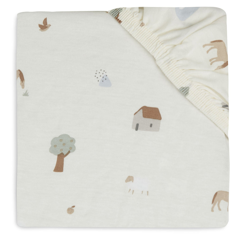 Jollein fitted sheet Jersey 60x120cm | Farm