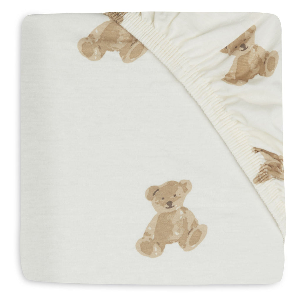 Jollein fitted sheet Jersey 60x120cm | Teddy Bear