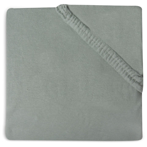 Jollein fitted sheet Jersey 70x140cm/75x150cm | Ash Green
